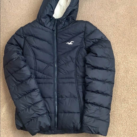 Hollister Jackets \u0026 Coats | Womens Navy Hollister Puffer Jacket | Color: Black | Size: Xs | Pm-18586392's Closet